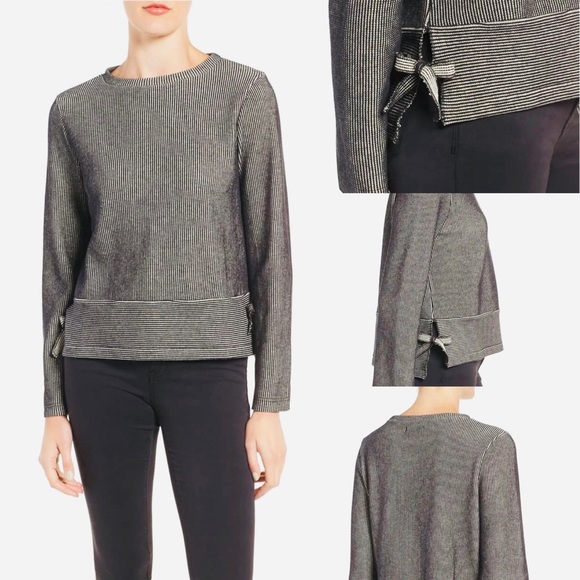 MADEWELL Contrast Stripe Side Tie Knit Sweater - Picture 9 of 12